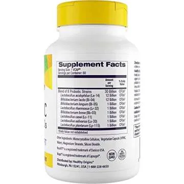 Healthy Origins Probiotic 30 Billion CFUs - Shelf Stable Probiotics for Women and Men - Supports Gut...