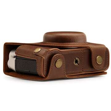 MegaGear MG1893 Premium Leather Camera Case for Fujifilm X100V - Stylish, Protective Design