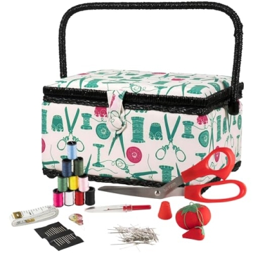 SINGER 07271 Vintage Sewing Notions Kit with Removable Tray