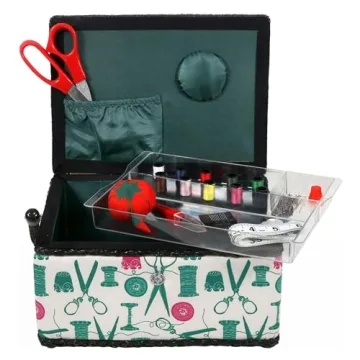 Vintage Sewing Notions Kit with Removable Tray