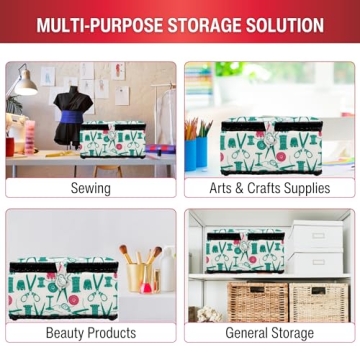 Vintage Sewing Notions Kit with Removable Tray