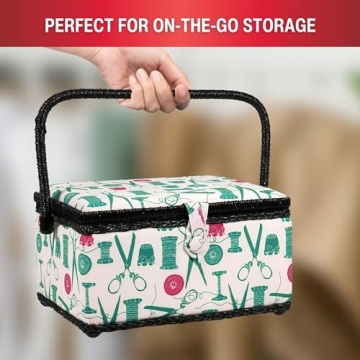 Vintage Sewing Notions Kit with Removable Tray