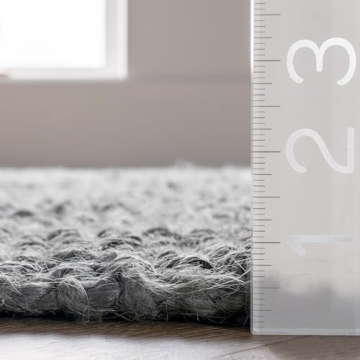 nuLOOM 3x5 Jute Tassel Rug for Farmhouse Style