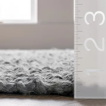 nuLOOM 3x5 Jute Tassel Rug for Farmhouse Style