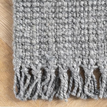 nuLOOM 3x5 Jute Tassel Rug for Farmhouse Style