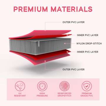 FunWater 10ft Inflatable Gymnastics Mat for Training