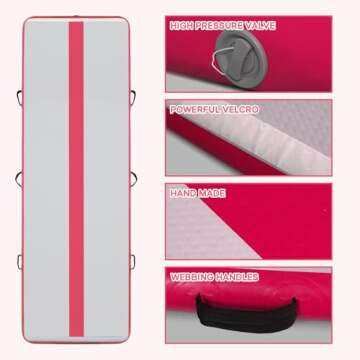 FunWater 10ft Inflatable Gymnastics Mat for Training