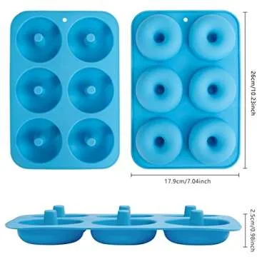 Aichoof Silicone Donut Mold Set for Perfect Donuts