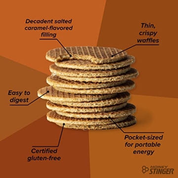 Honey Stinger Organic Salted Caramel Waffle for Energy Boost