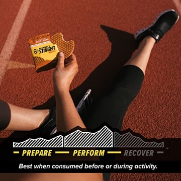 Honey Stinger Organic Salted Caramel Waffle for Energy Boost