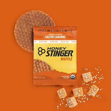 Honey Stinger Organic Salted Caramel Waffle for Energy Boost