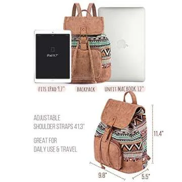 Lily Queen Stylish Small Backpack Purse for Women Green