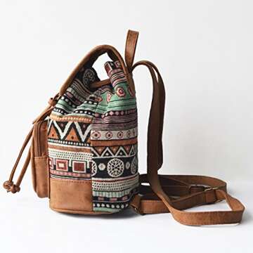 Lily Queen Stylish Small Backpack Purse for Women Green