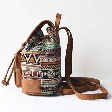 Lily Queen Stylish Small Backpack Purse for Women Green