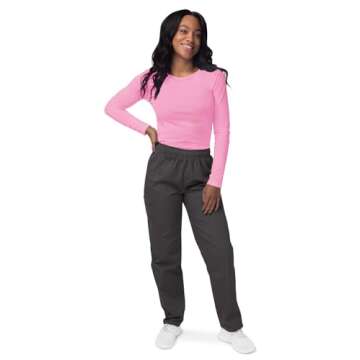 Sivvan Long Sleeve Comfort Underscrub Tee in Sherbet Color