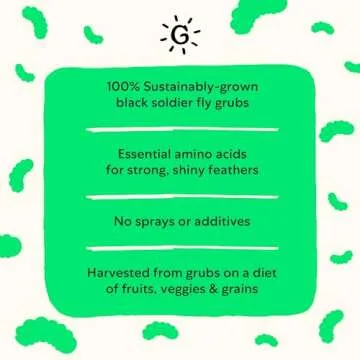 Grubblies - Black Soldier Fly Larvae for Chickens - Chicken Treats Grown in The US and Canada - for Strong Eggshells and Healthy Feathers - Grubblies Hometown Harvest 5LB