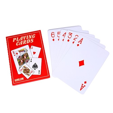 GAMELAND Super Jumbo Playing Cards for Family Fun