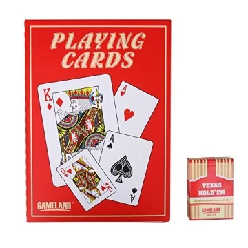 GAMELAND Super Jumbo Playing Cards for Family Fun