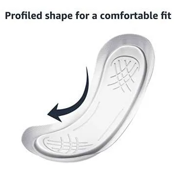 Amazon Basics Maxi Pads For Women- Thick, Super Absorbency, Unscented, 48 Count, 1 Pack (Previously Solimo)