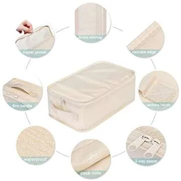 JJ POWER Travel Shoe Bags - Durable & Waterproof Shoe Pouches