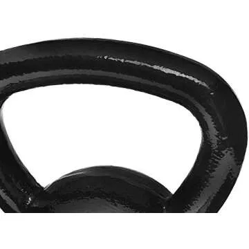 Amazon Basics 15lb Cast Iron Kettlebell for Home Workouts