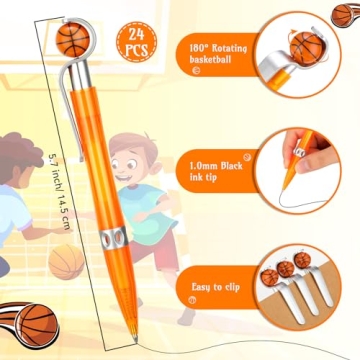 Zhanmai Basketball Pens - Fun Ballpoint Pens for All