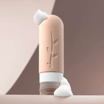 DEPOZA 16 Pack Travel Bottles Set - TSA Approved Leak Proof Silicone Squeezable Containers for Toiletries, Conditioner, Shampoo, Lotion & Body Wash Accessories (16 pcs/P1 Pack)