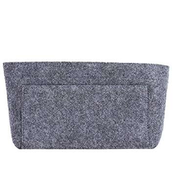 ZTUJO Purse Organizer Insert, Felt Bag Organizer For Handbag Purse Organizer,13 Colors, 6 Size (Large,Grey)