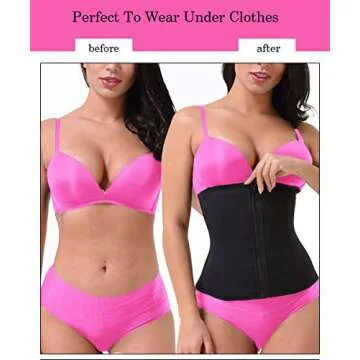 GainKee Waist Trainer for Women Belly Fat Sweat Waist Trainer Corsets for Women Body Shaper (X-Large, Belt)