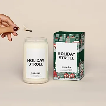 Homesick Candle Holiday Stroll 13.75 oz Aromatherapy Delight