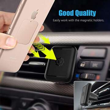 WixGear Mount Metal Plate - Strong Adhesive for Phones