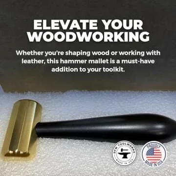 DFM 12-Sided Brass Chisel Hammer, Precision CNC Machined Mallet