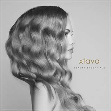 xtava 5-in-1 Professional Curling Iron and Wand Set - 0.3 to 1.25 Inch Interchangeable Ceramic Barrel Wand Curling Iron - Dual Voltage Hair Curler Set for All Hair Types with Glove and Travel Case