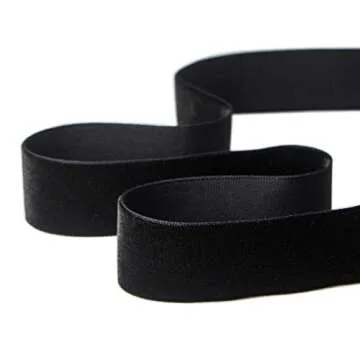 Ribbli Polyester Black Velvet Ribbon,1Inch,10-Yard Spool,Use for Choker,Gift Wrapping,Floral Bouquets, Boutonnieres