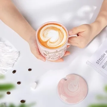 Cute 14oz Pink Coffee Mug - Teacher Appreciation Gifts