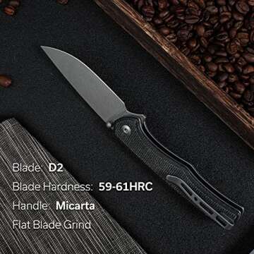 Durable SENCUT Crowley Pocket Knife for Everyday Carry