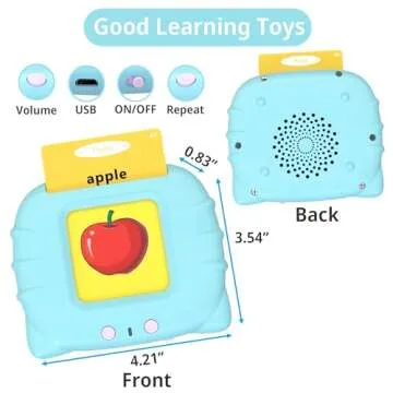 Talking Flash Cards for Toddlers, Educational Learning Gift