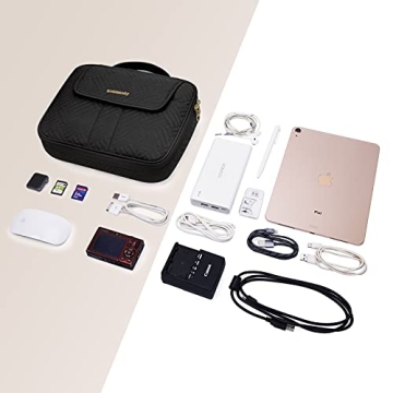 BAGSMART Travel Cable Bag, Large Capacity Electronic Organizer