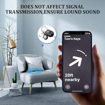 Waterproof Airtag Keychain Holder for Secure Tracking