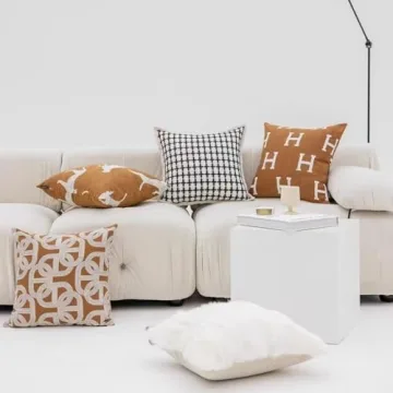 Croker Horse Throw Pillow Cover Modern H Embroidery