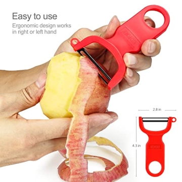 KITCHPOWER Vegetable Peeler Carbon Steel Blade 3-Pack