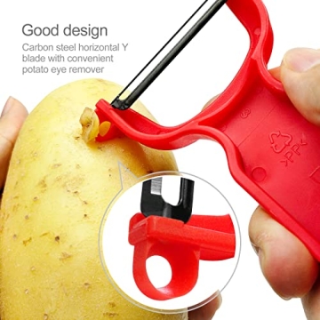 KITCHPOWER Vegetable Peeler Carbon Steel Blade 3-Pack