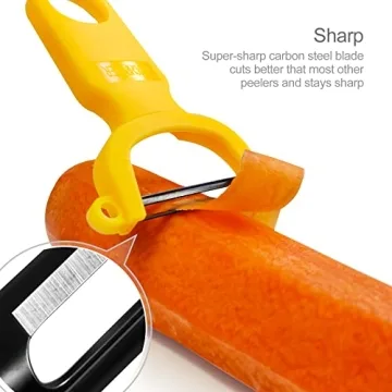 KITCHPOWER Vegetable Peeler Carbon Steel Blade 3-Pack