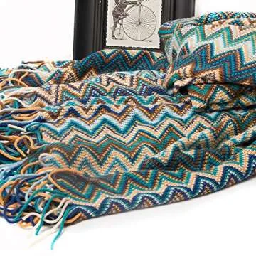 Stylish BATTILO HOME Boho Throw Blanket for Couch
