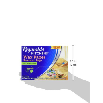 Wax Paper Sandwich Bags by Reynolds - Eco-Friendly 50 Count