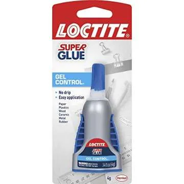 Loctite Gel Control No-Drip Super Glue, 0.14 Oz, Clear