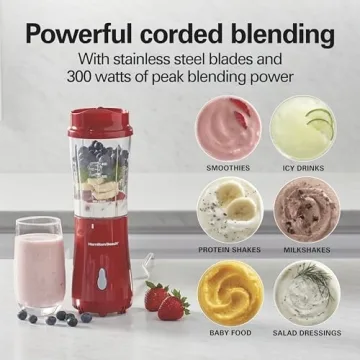 Hamilton Beach Portable Blender for Smoothies and Shakes