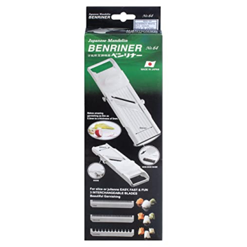 Benriner Mandoline Slicer with 4 Adjustable Steel Blades