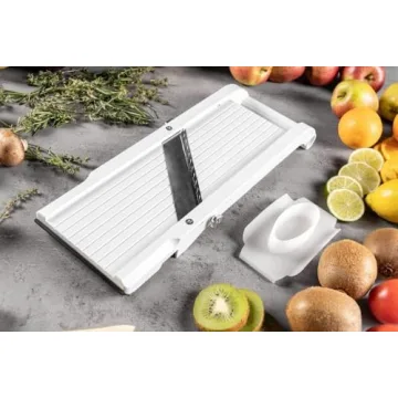 Benriner Mandoline Slicer with 4 Adjustable Steel Blades