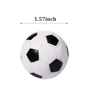 24Pcs Soccer Ball Cupcake Toppers Foam Football Cupcake Food Picks for Sport Balls Theme Baby Shower...